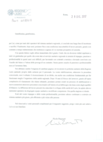 ringraziamento Presidente Zingaretti